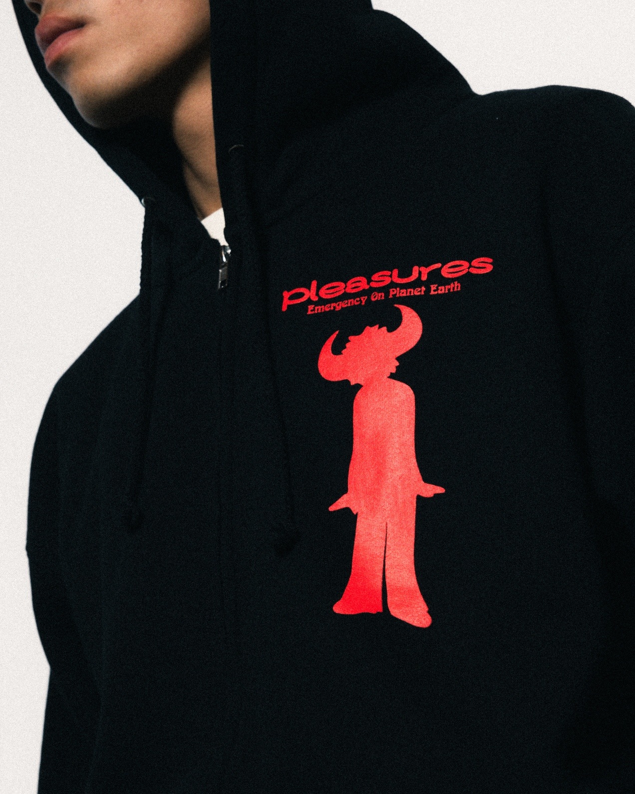 PLEASURES/ץ쥸㡼JAMIROQUAI/ߥ磻HIGH TIMES ZIP HOODIE ѡ / BLACK