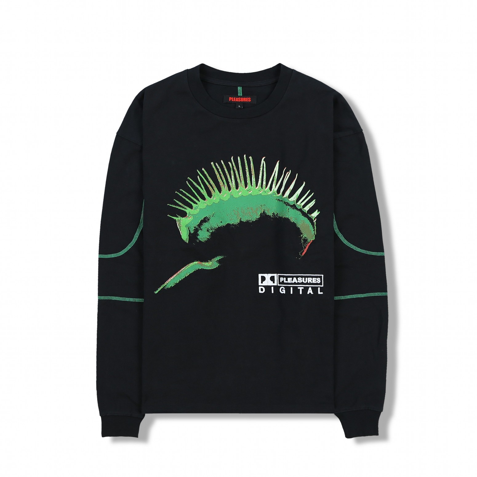 ��PLEASURES/�ץ쥸�㡼����TRAP LONG SLEEVE ĹµT����� / BLACK