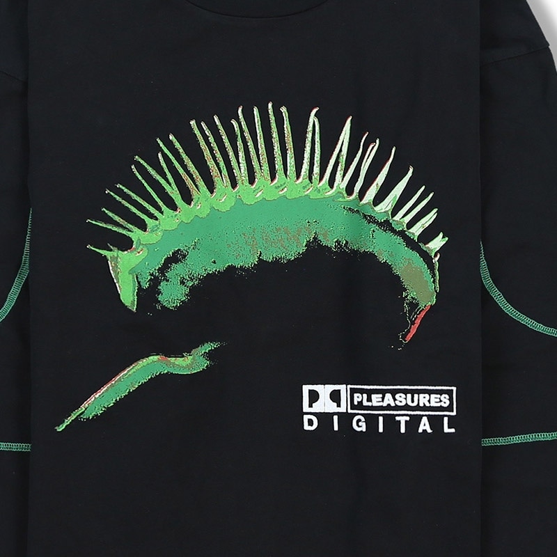 ��PLEASURES/�ץ쥸�㡼����TRAP LONG SLEEVE ĹµT����� / BLACK