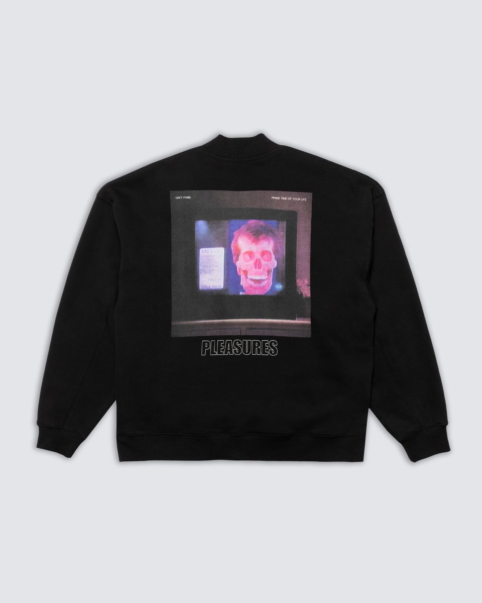 ��PLEASURES/�ץ쥸�㡼����DAFT PUNK/���եȡ��ѥ󥯡�PRIMETIME QUARTER ZIP ���åץե꡼�� / BLACK