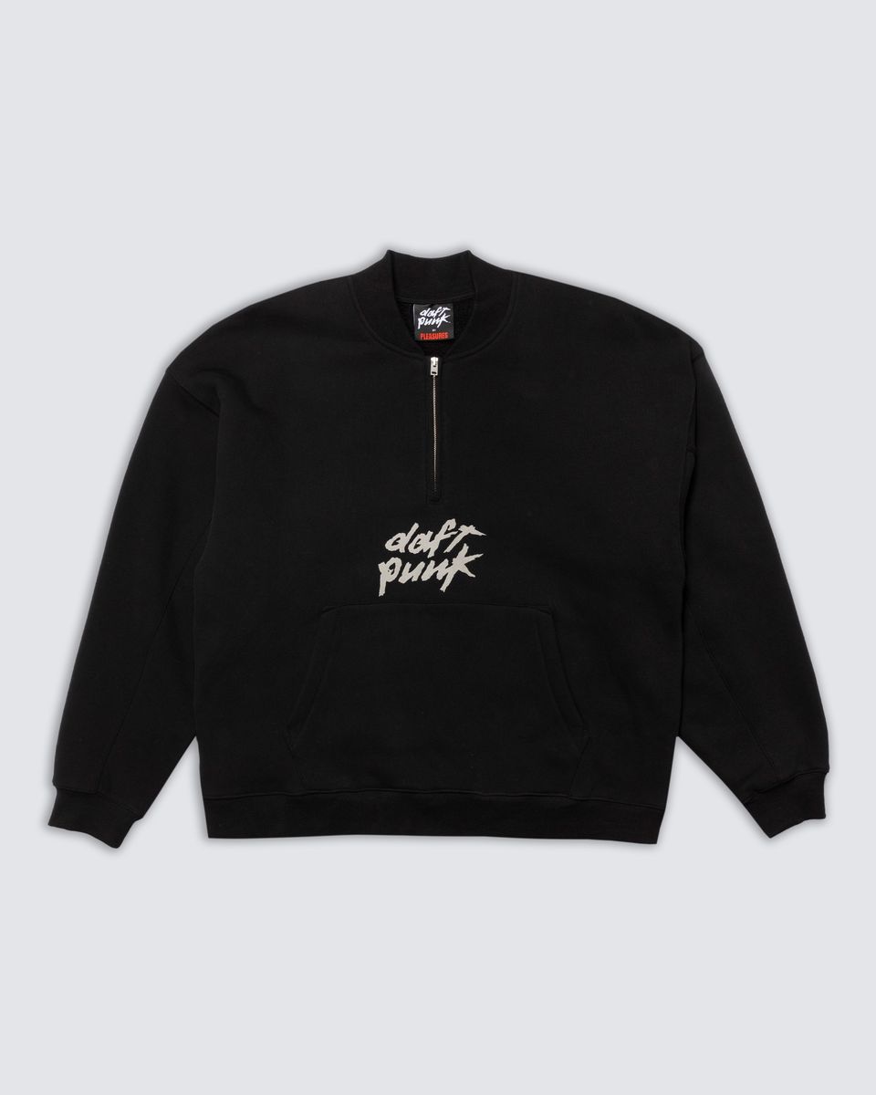 ��PLEASURES/�ץ쥸�㡼����DAFT PUNK/���եȡ��ѥ󥯡�PRIMETIME QUARTER ZIP ���åץե꡼�� / BLACK