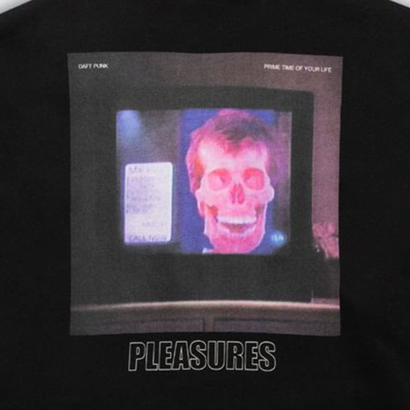 ��PLEASURES/�ץ쥸�㡼����DAFT PUNK/���եȡ��ѥ󥯡�PRIMETIME QUARTER ZIP ���åץե꡼�� / BLACK