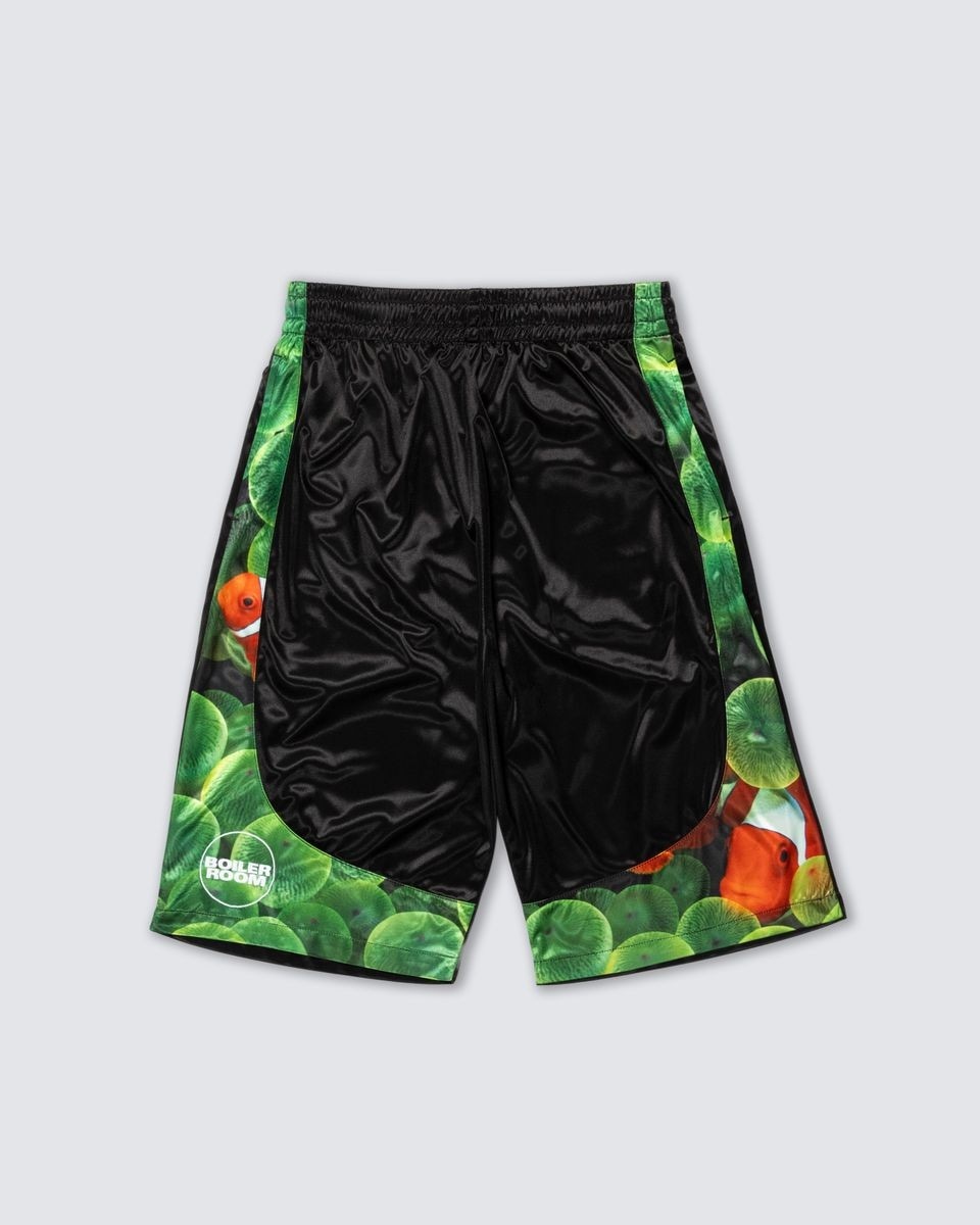 ��PLEASURES/�ץ쥸�㡼����BOILER ROOM��AQUA SPORT SHORTS ���硼�ȥѥ�� / BLACK