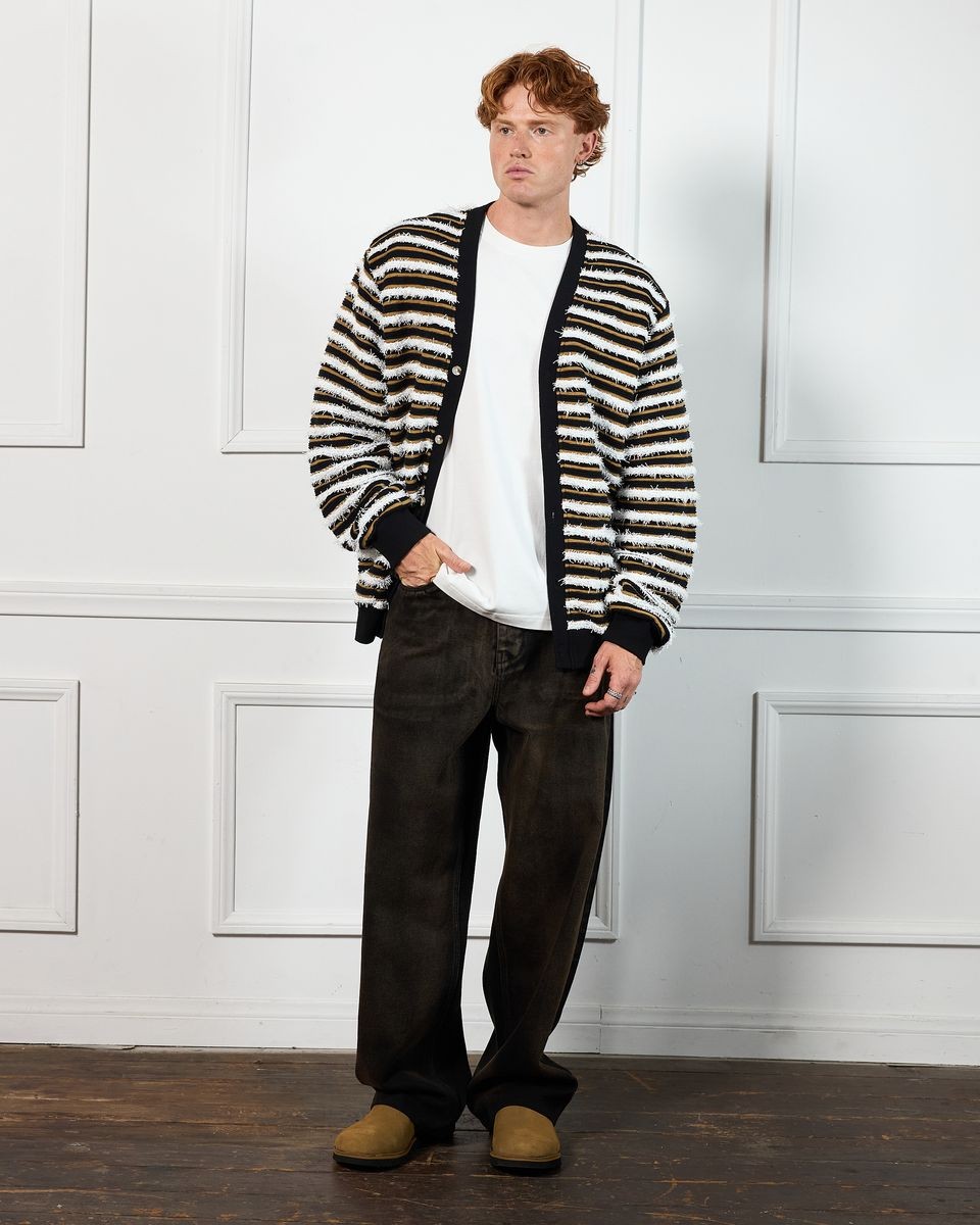 ��PLEASURES/�ץ쥸�㡼����ENDLESS CARDIGAN �����ǥ����� / BROWN