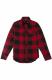 ��THE HUNDREDS/�����ϥ�ɥ�åġ�HIGHLAND LS FLANNEL / RED ��å� ��