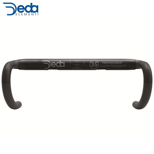 Deda/デダ スーパーレジェラ RHM カーボンバー(35mm)(18〜) ブラック ハンドルバー(ドロップ) ・日本正規品|Deda/デダ|ハンドル