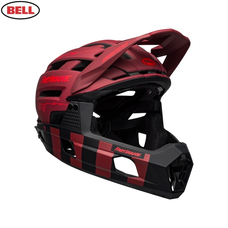 BELL ヘルメット スーパーエアー R ファストハウス レッドブラック L 21　|BELL/ベル|ヘルメット