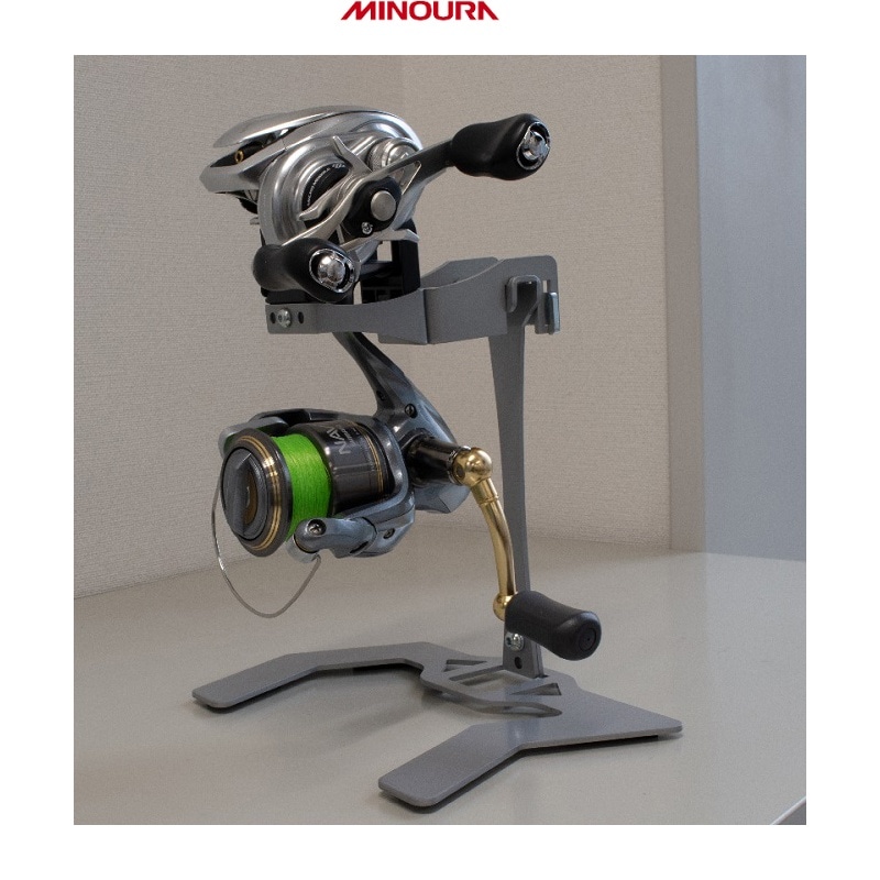 MINOURA ミノウラ  天井突っ張りタイプ 収納システム  HobbyTower HF-4 リールスタンド  シルバー　