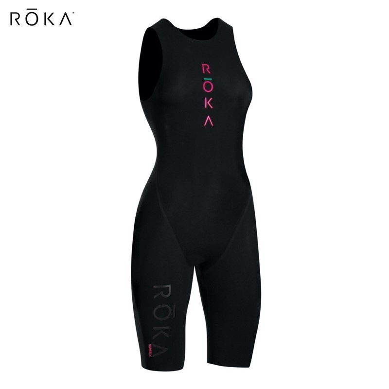 ROKA ロカ Viper X sleeveless WMN Black/Spark ウィメンズ・バイパーX　スイムスキン女性用スイムスキン（ノースリーブ・タイプ／ハイエンドモデル）|スイム|トライア