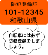 防犯登録料（和歌山県登録） | 防犯登録・デリバリー料金 | BRAGS