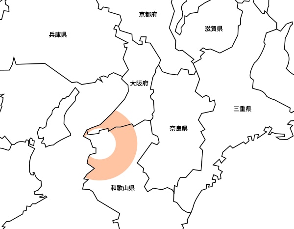 デリバリー料金 【　B地区　】 和歌山県（かつらぎ町・紀美野町・有田市）・大阪府（岬町・阪南市・泉南市）