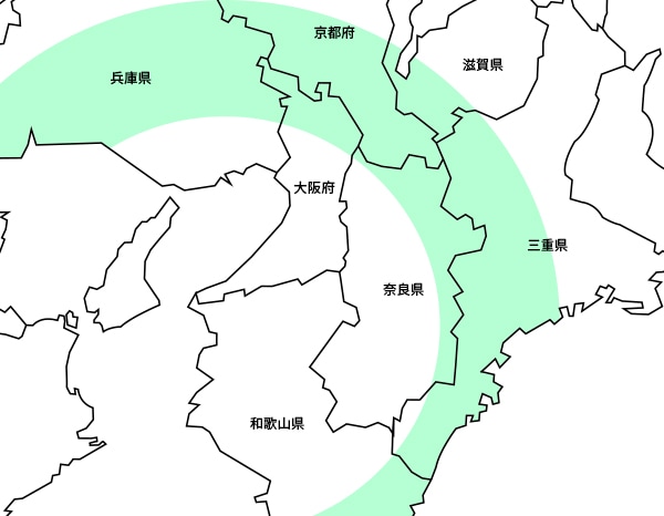 デリバリー料金 【　E地区　】　 和歌山県（その他和歌山県）・大阪府（その他大阪府）・兵庫県（神戸市・三田市・川西市）・京都府（京都市・城陽市・宇治市・八幡市・長岡京市・向日市・亀岡市）・滋賀県（一部地域）・三重県（一部地域）