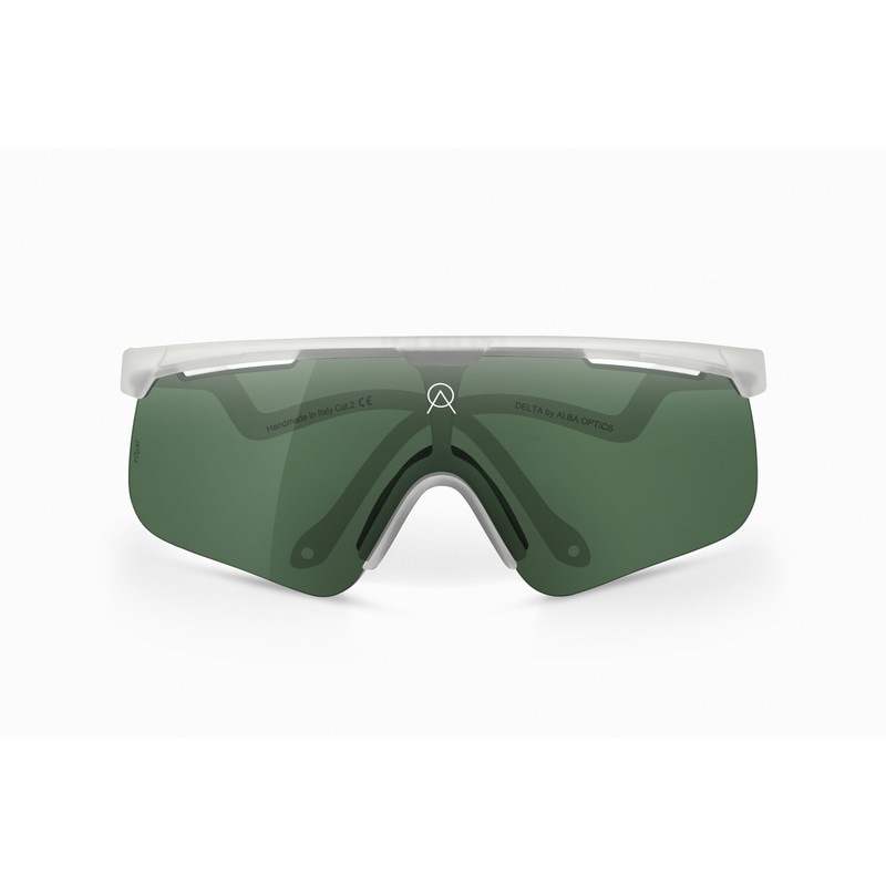 ALBA OPTICS アルバ オプティクス デルタ ダークグリーンレンズ サングラス 【DELTA VZUM LEAF】 スノー×ダークグリーン系レンズ(LEAF)