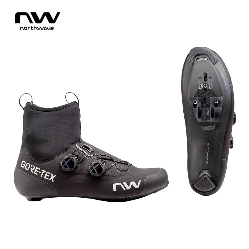 NORTHWAVE ノースウェーブ FLAGSHIP R GTX BLACK フラッグシップR　GTX　ブラック ウィンターシューズ ビンディング・SPD-SLペダル対応|NORTHWAVE/ノースウ