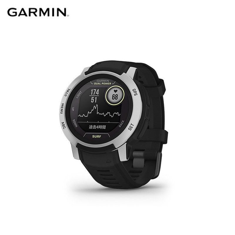 Garmin ガーミン Instinct 2 Dual Power (ソーラー充電対応) Surf Edition Bells Beach  タフネスGPSウォッチ|スポーツウォッチ|トライアスロン用