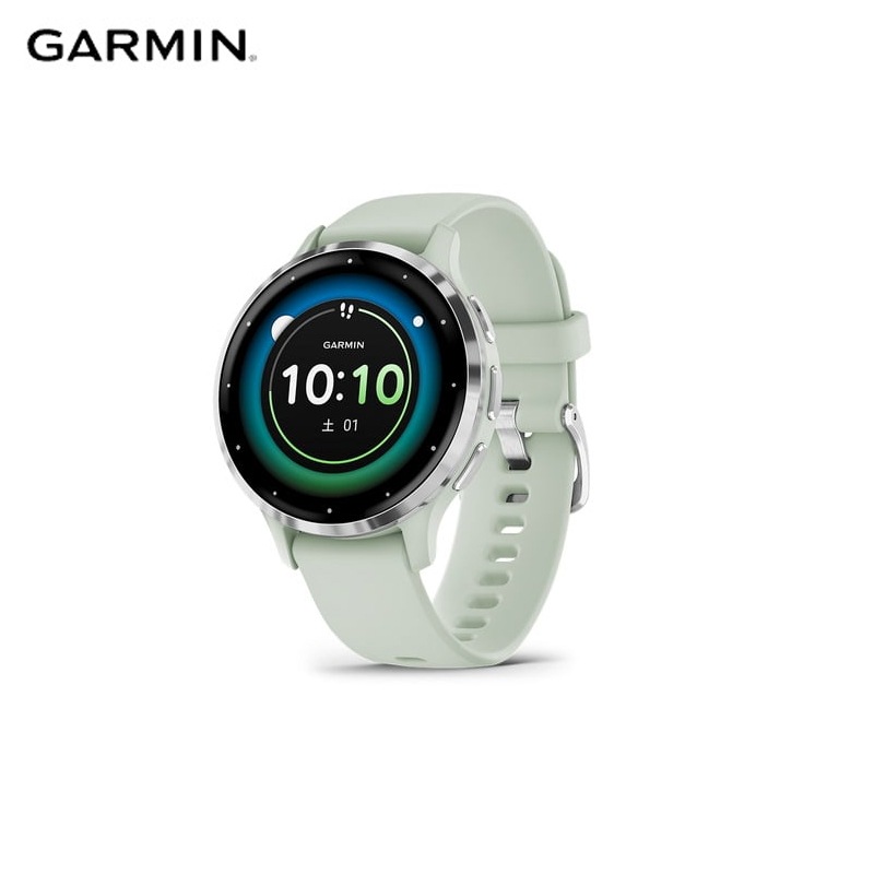 Garmin ガーミン Venu 3S Sage Gray / Silver  フィットネスGPSウォッチ|スポーツウォッチ|トライアスロン用品