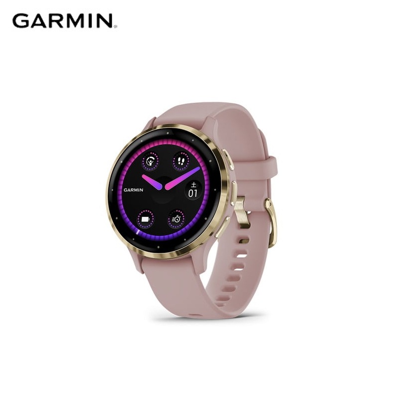 Garmin ガーミン Venu 3S Pink Dawn / Peach Gold  フィットネスGPSウォッチ|スポーツウォッチ|トライアスロン用品