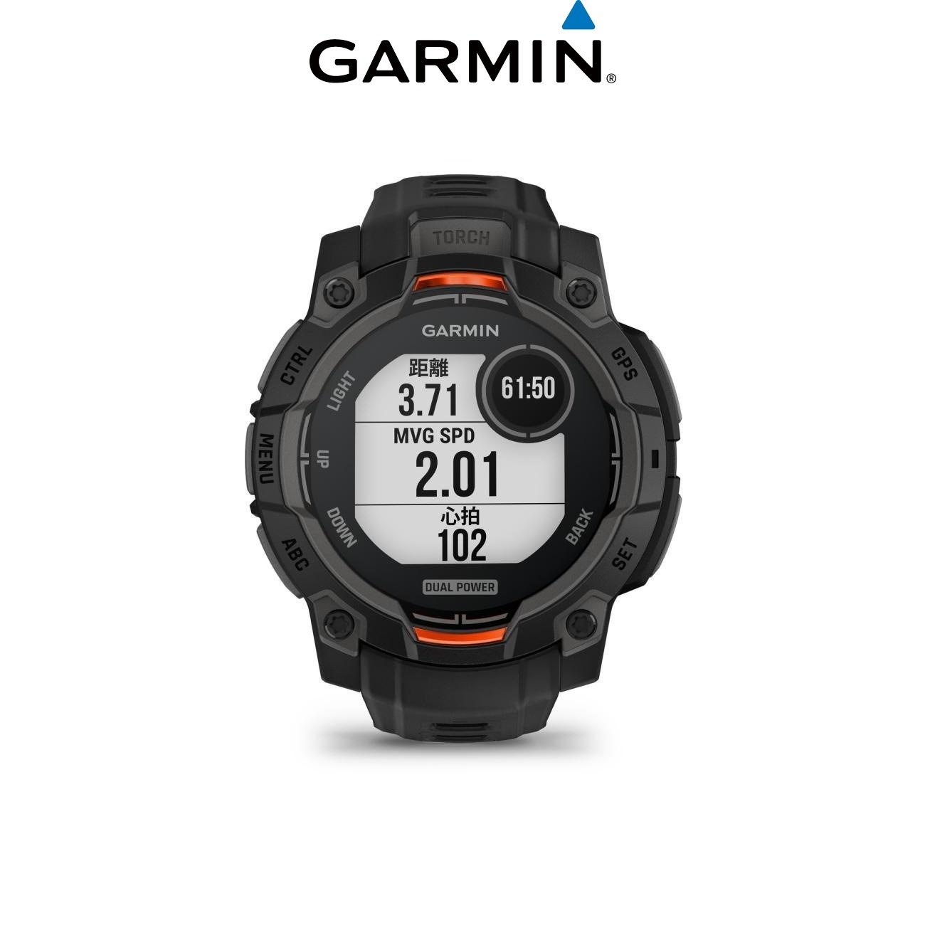 Garmin ガーミン Instinct 3 Dual PowerタフネスGPSウォッチBlack 45mm　