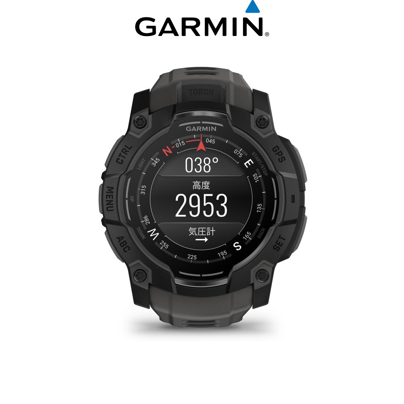 Garmin ガーミン Instinct 3 AMOLEDタフネスGPSウォッチBlack 50mm　