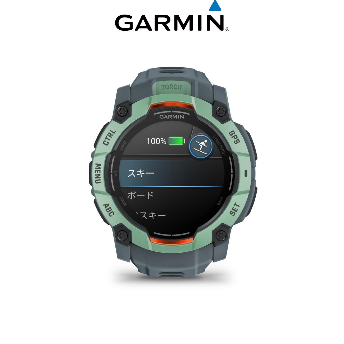 Garmin ガーミン Instinct 3 AMOLEDタフネスGPSウォッチNeotropic 50mm [数量限定]　