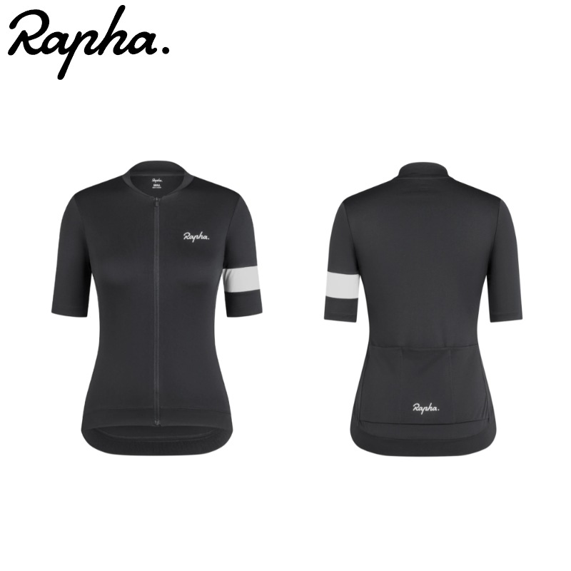 Rapha ラファ Core ウィメンズ サイクリングジャージ Black/White　