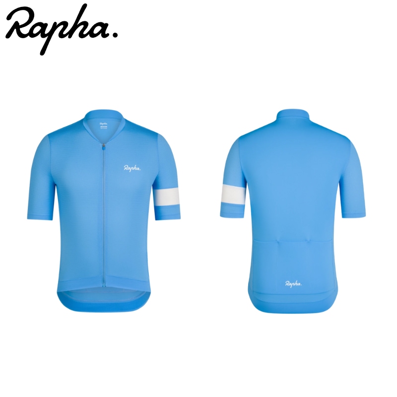 Rapha ラファ Core Lightweight サイクリングジャージ Light Blue/White　