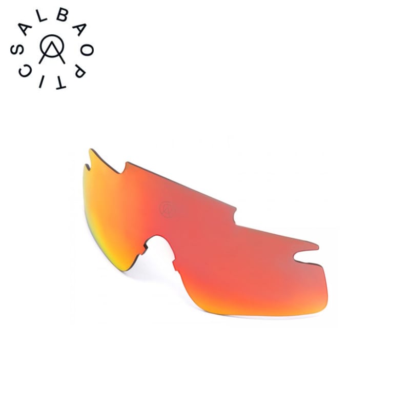 ALBA OPTICS MANTRA マントラ用スペアレンズ（カラーミラーレンズ） レッド系 ミラーレンズ(VZUM ML LAVA)　