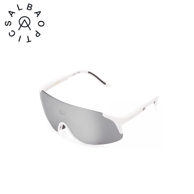 ALBA OPTICS JUMBO ジャンボ シルバーミラーレンズ サングラス ホワイトフレーム(WHT×VZUM ML ALU)　