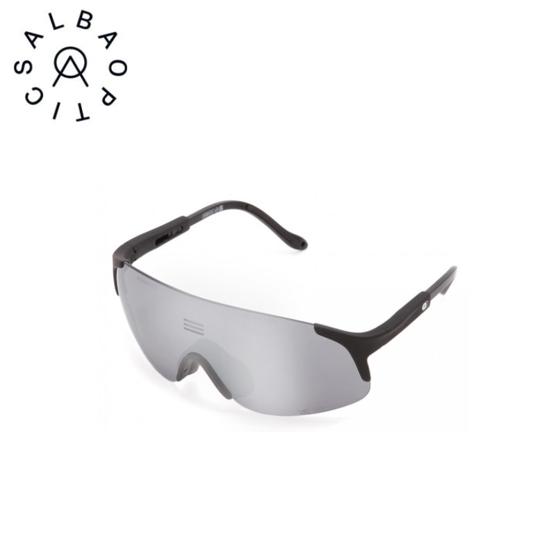 ALBA OPTICS JUMBO ジャンボ シルバーミラーレンズ サングラス ブラックフレーム(BLK×VZUM ML ALU)　