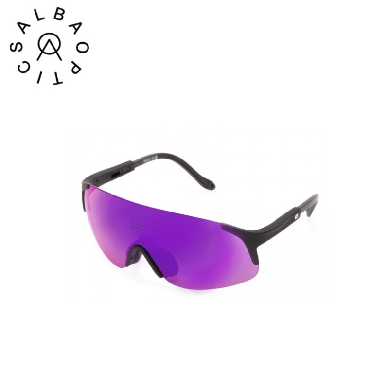 ALBA OPTICS JUMBO ジャンボ パープルミラーレンズ サングラス ブラックフレーム(BLK×VZUM ML PLASMA)　
