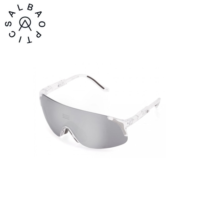 ALBA OPTICS JUMBO ジャンボ シルバーミラーレンズ サングラス グロッシークリスタルフレーム(CRS GLS×VZUM ML ALU)　