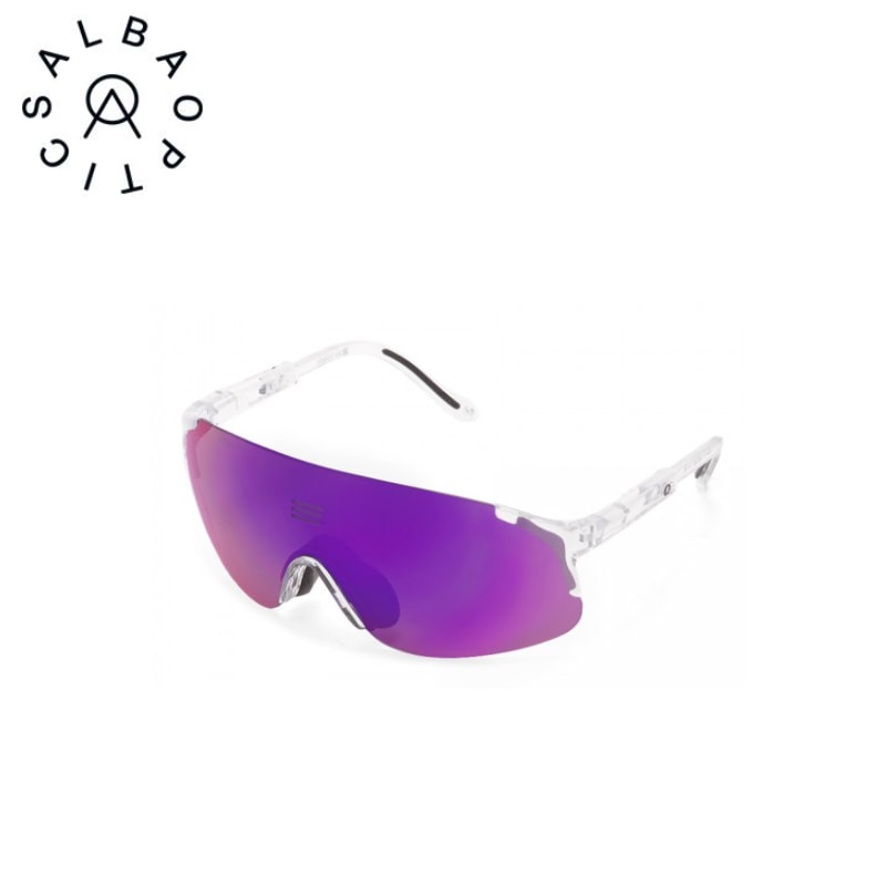 ALBA OPTICS JUMBO ジャンボ パープルミラーレンズ サングラス グロッシークリスタルフレーム(CRS GLS×VZUM ML PLASMA)　