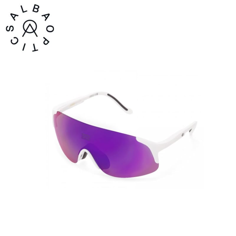 ALBA OPTICS JUMBO ジャンボ パープルミラーレンズ サングラス ホワイトフレーム(WHT×VZUM ML PLASMA)　