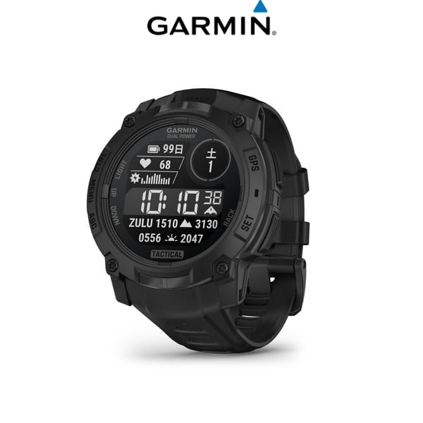 Garmin ガーミン  Instinct 3 Dual Power 50mm Tactical タフネスGPSウォッチ Black　