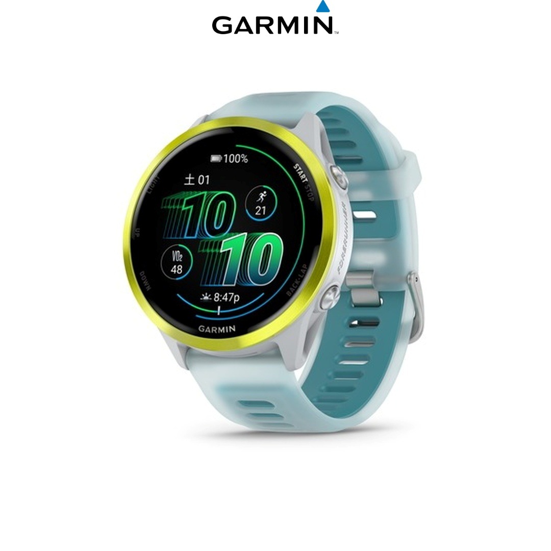 Garmin ガーミン  Forerunner570 47mm White / Amp Yellow ランニングGPSウォッチ　|スポーツウォッチ|トライアスロン用品