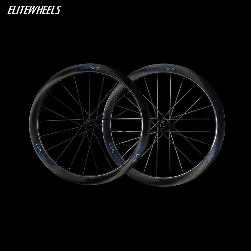 ELITEWHEELS エリートホイール Drive II 50D ドライブ2 50D カーボンスポーク ディスクブレーキ ホイール前後セット 10周年記念塗装　|ELITEWHEELS/エリートホイ