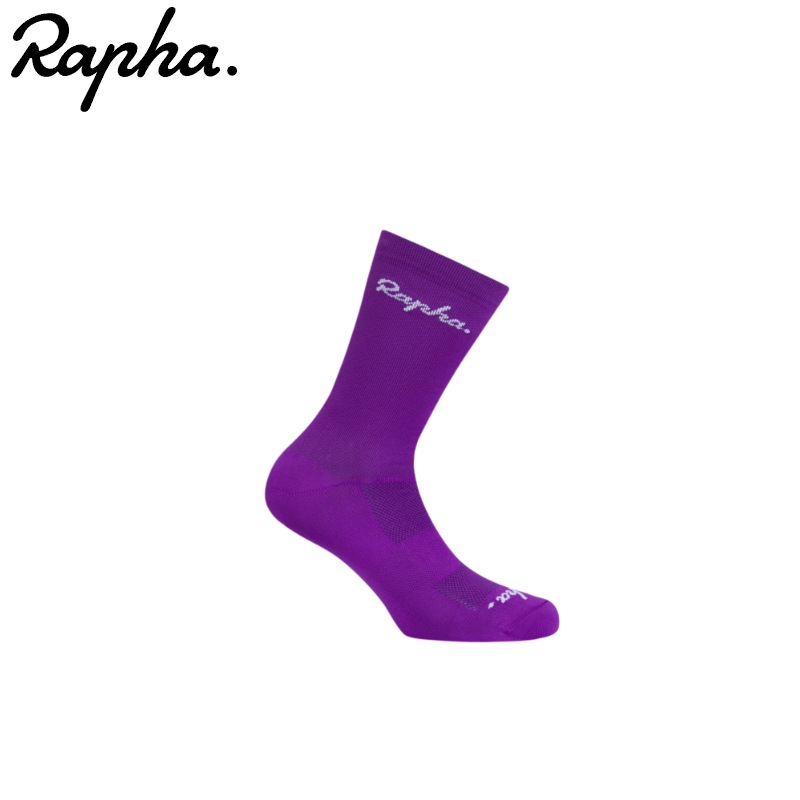 Rapha ラファ ロゴソックス Purple/White　
