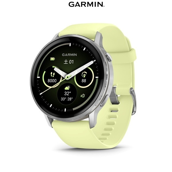 Garmin ガーミン  Venu 4 45mm Silver / Citron フィットネスGPSウォッチ　|スポーツウォッチ|トライアスロン用品