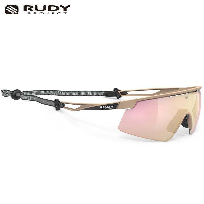 RUDY PROJECT TURBOLENCE ターボレンス デザートマットフレーム マルチレーザーローズゴールドレンズ インターフェイス・エラスティックコード付属　