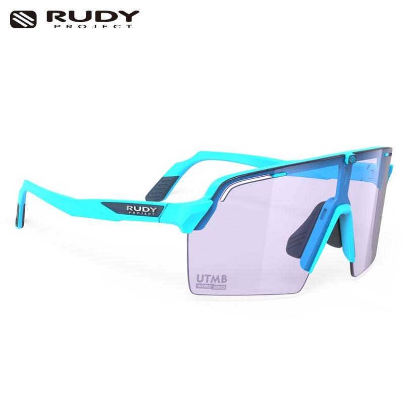 RUDY PROJECT ルディプロジェクト スピンシールド プロ UTMB アズーロマットフレーム インパクトX2調光レーザーパープルレンズ　