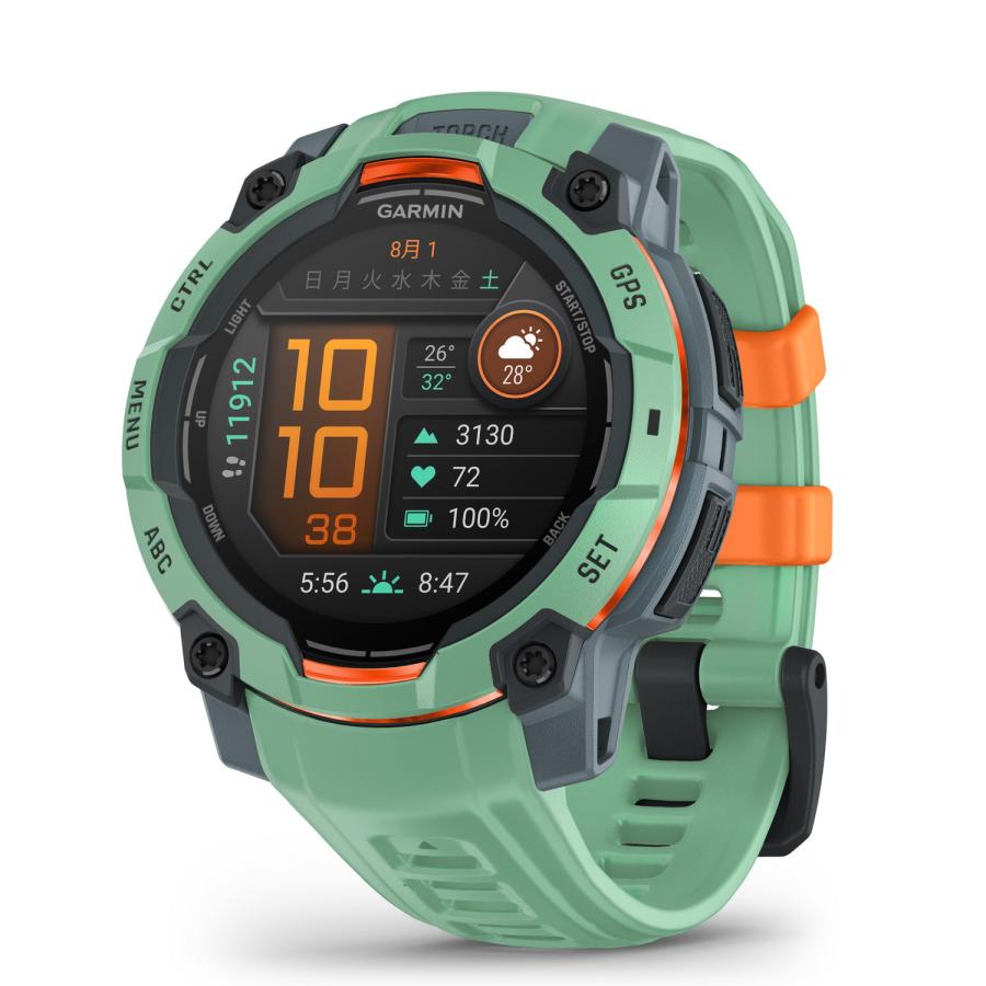 Garmin ガーミン Instinct 3 AMOLEDタフネスGPSウォッチNeotropic 45mm [数量限定]　