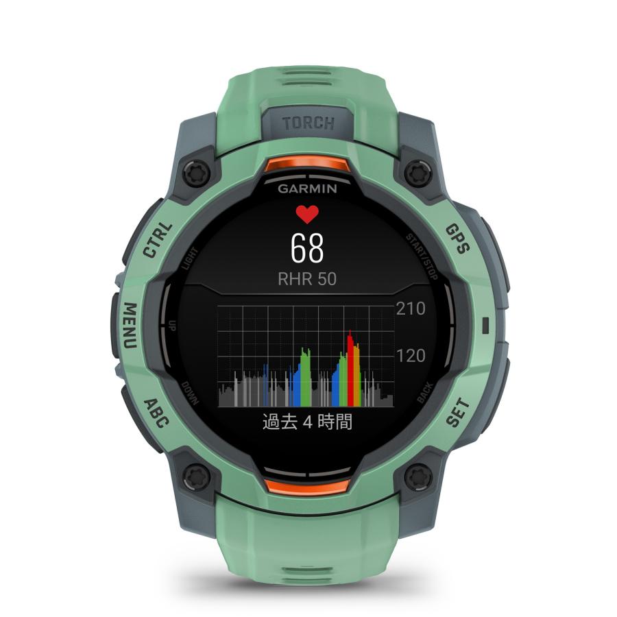 Garmin ガーミン Instinct 3 AMOLEDタフネスGPSウォッチNeotropic 45mm [数量限定]　