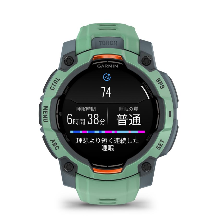 Garmin ガーミン Instinct 3 AMOLEDタフネスGPSウォッチNeotropic 45mm [数量限定]　