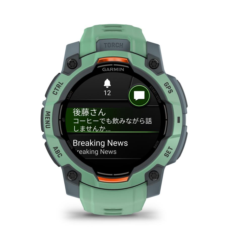 Garmin ガーミン Instinct 3 AMOLEDタフネスGPSウォッチNeotropic 45mm [数量限定]　