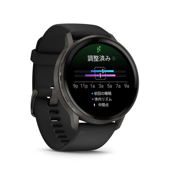 Garmin ガーミン  Venu 4 45mm Slate / Black フィットネスGPSウォッチ　