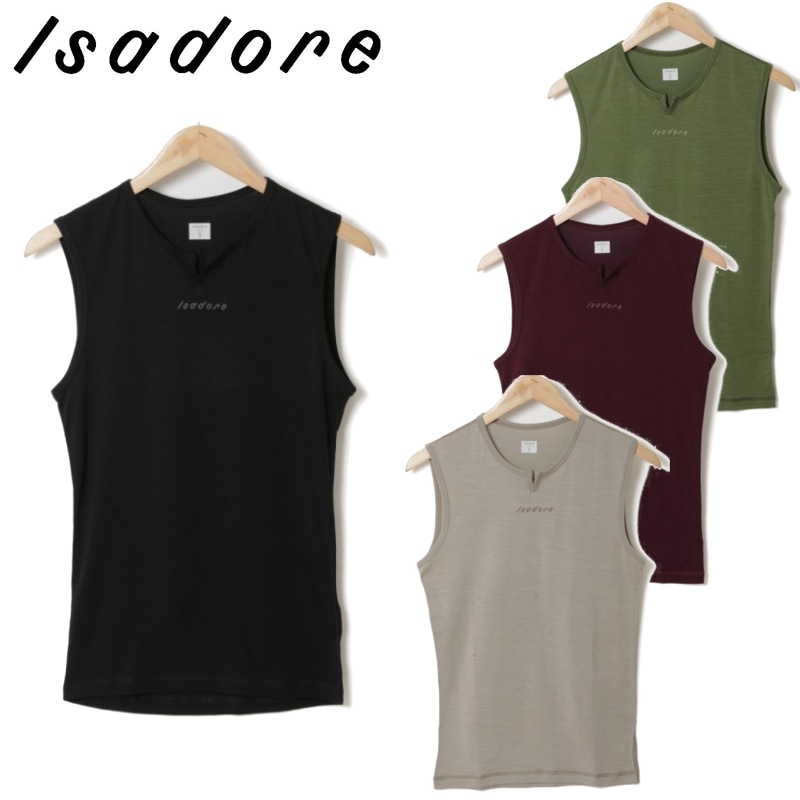 新品 Isadore メリノ ノースリーブベースレイヤー Lサイズ Isadore イザドア Merino Sleeveless Baselayer (メリノ