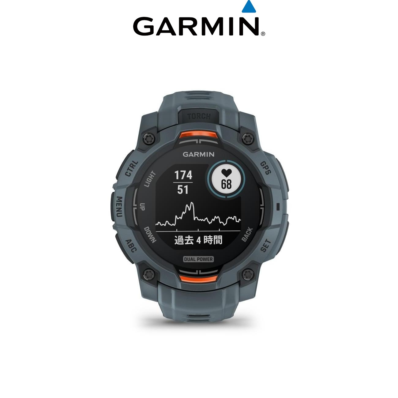 Garmin ガーミン Instinct 3 Dual PowerタフネスGPSウォッチ Garmin ガーミン Instinct 3 Dual PowerタフネスGPSウォッチ
