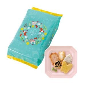 花吹き寄せ ご愛食用 ブルー 6袋入り 【B3055】