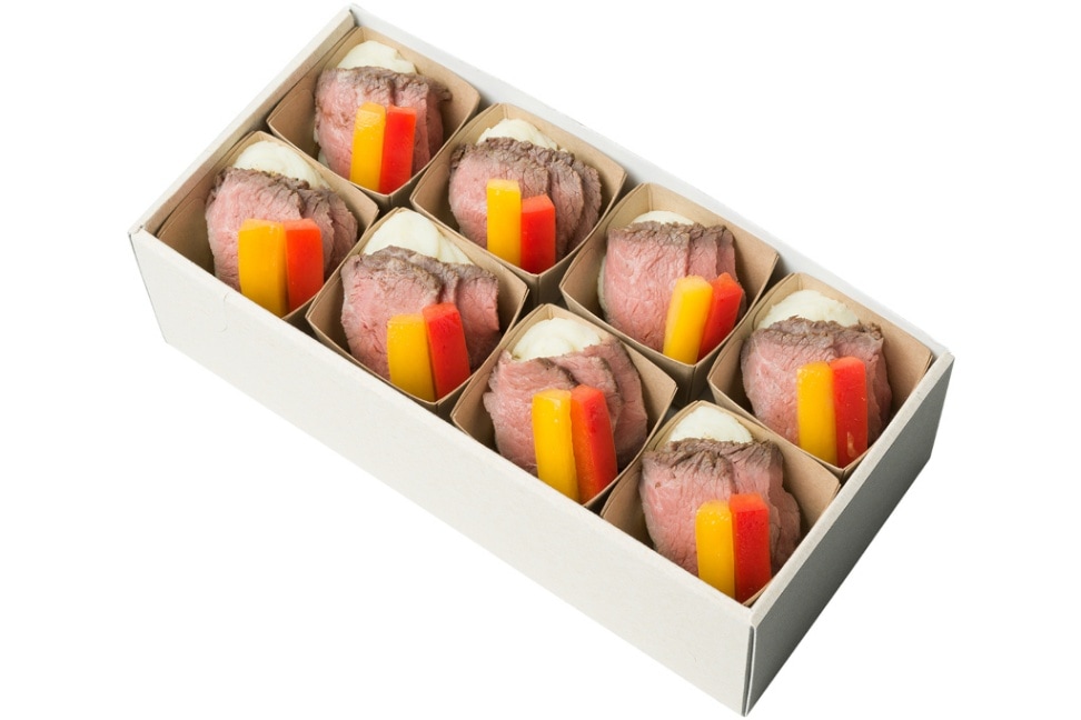 H-12.ハーフサイズBOX 豊西牛のタリアータ＆グリルベジタブルのマッシュポテト添え