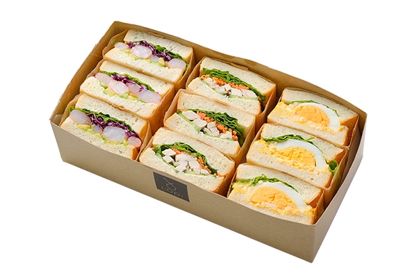 サンドイッチ H-05.ハーフサイズBOX 3種のミックスサンドイッチ | L'api